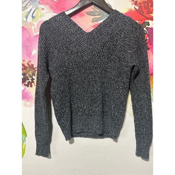 Poof Apparel Sweater - Size Medium - Color Black and White - Picture 2 of 3